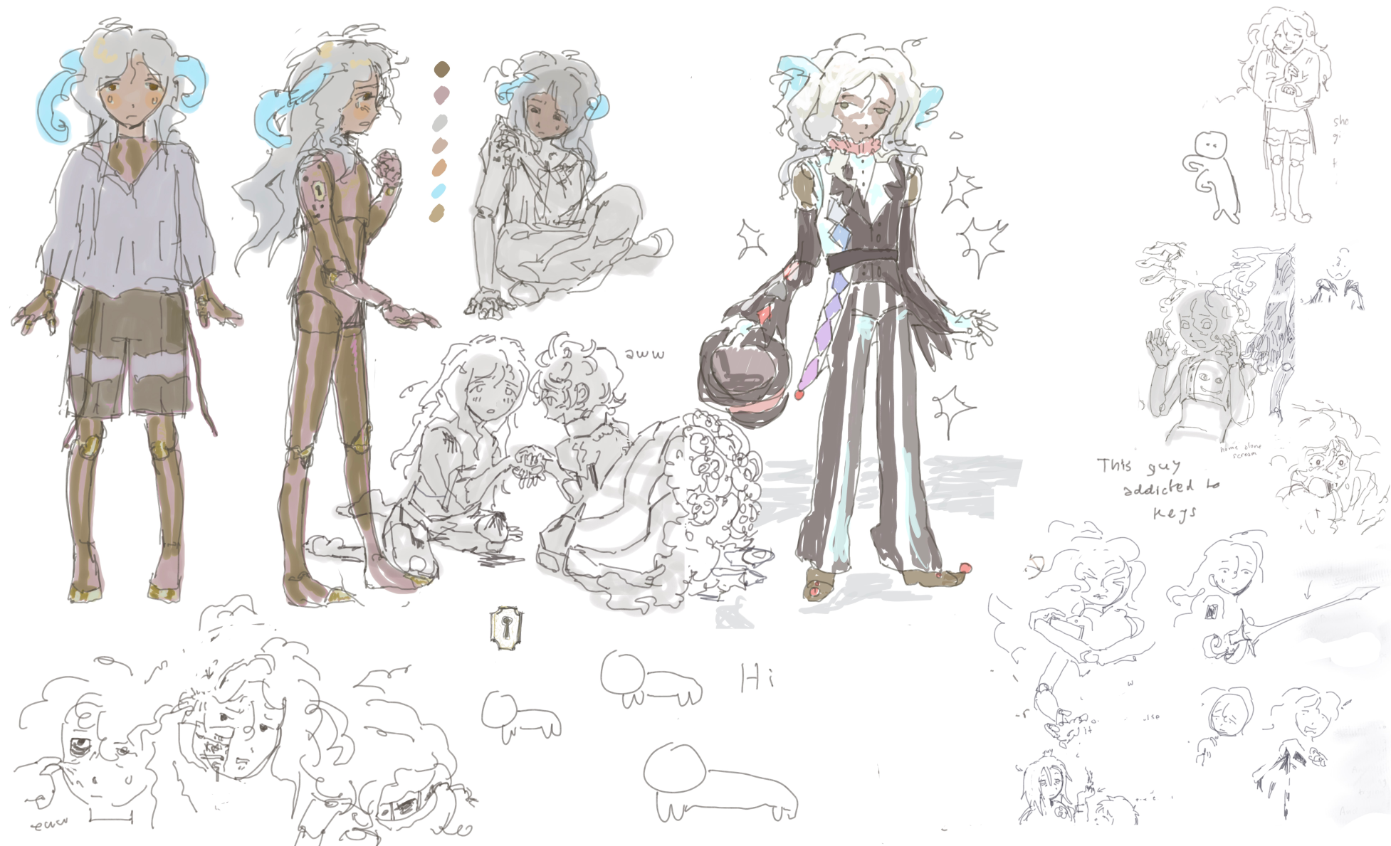 Concept art for a personal comic, 2023 Lot of these